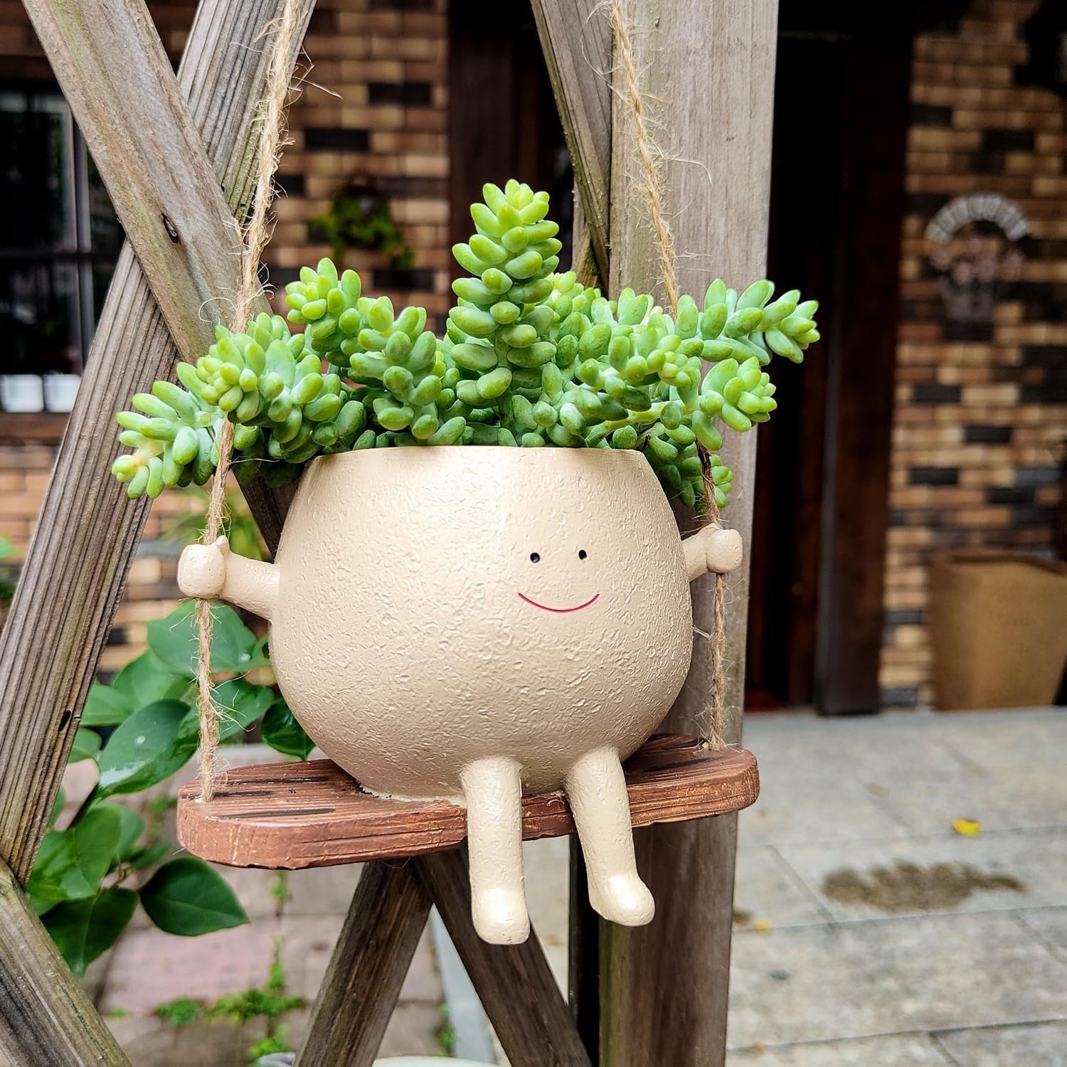 TrendyVault™ HappyFace Planter – Smiling Wall Planter for Indoor Spaces