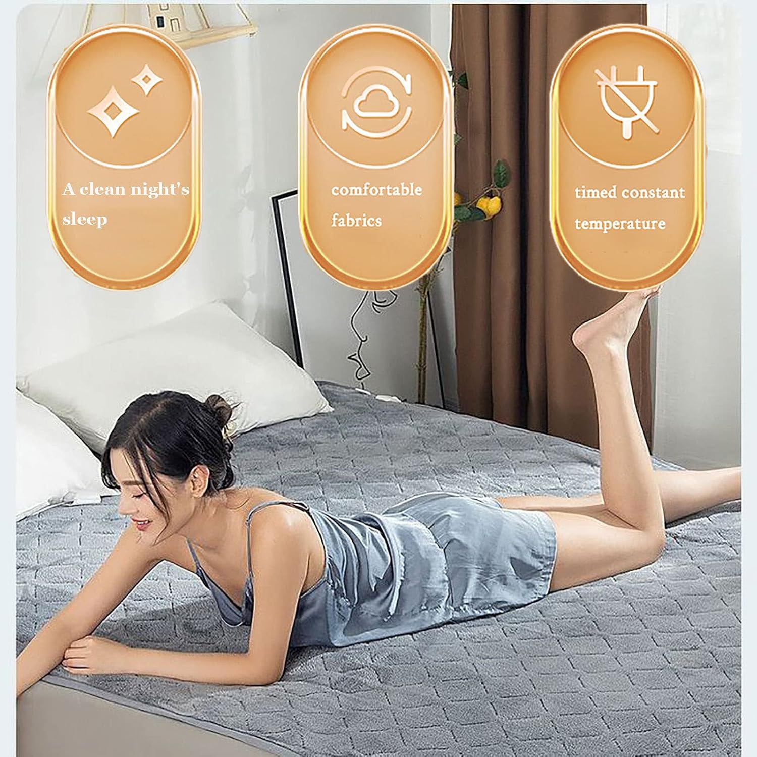 TrendyVault™ ComfortHeat Body Blanket – Automatic Electric Blanket for Bedroom Use