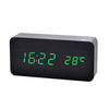 TrendyVault™ TimeGlow Clock – Wooden LED Digital Alarm Clock